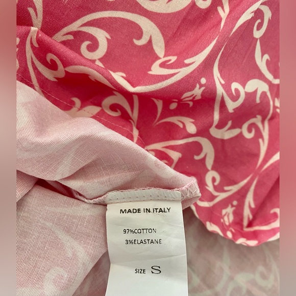 NWOT Spazio Cinque Italy Chic Pink Patterned Dress - Picture 6 of 11